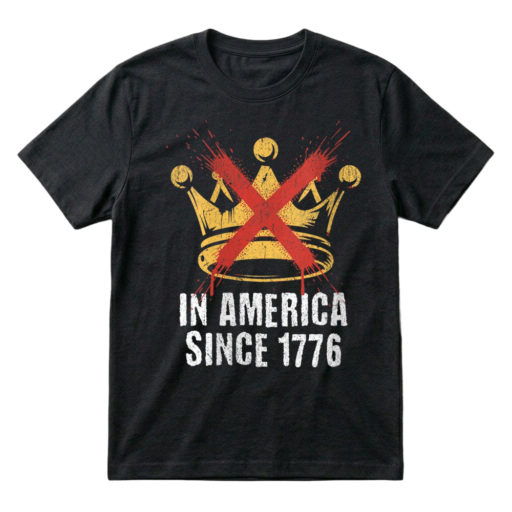 Product No Kings In America Protest T-Shirt