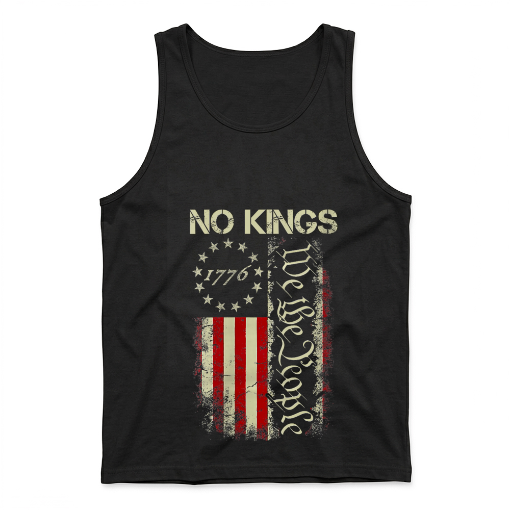 Product No Kings Protest Political Patriotic Tank Top