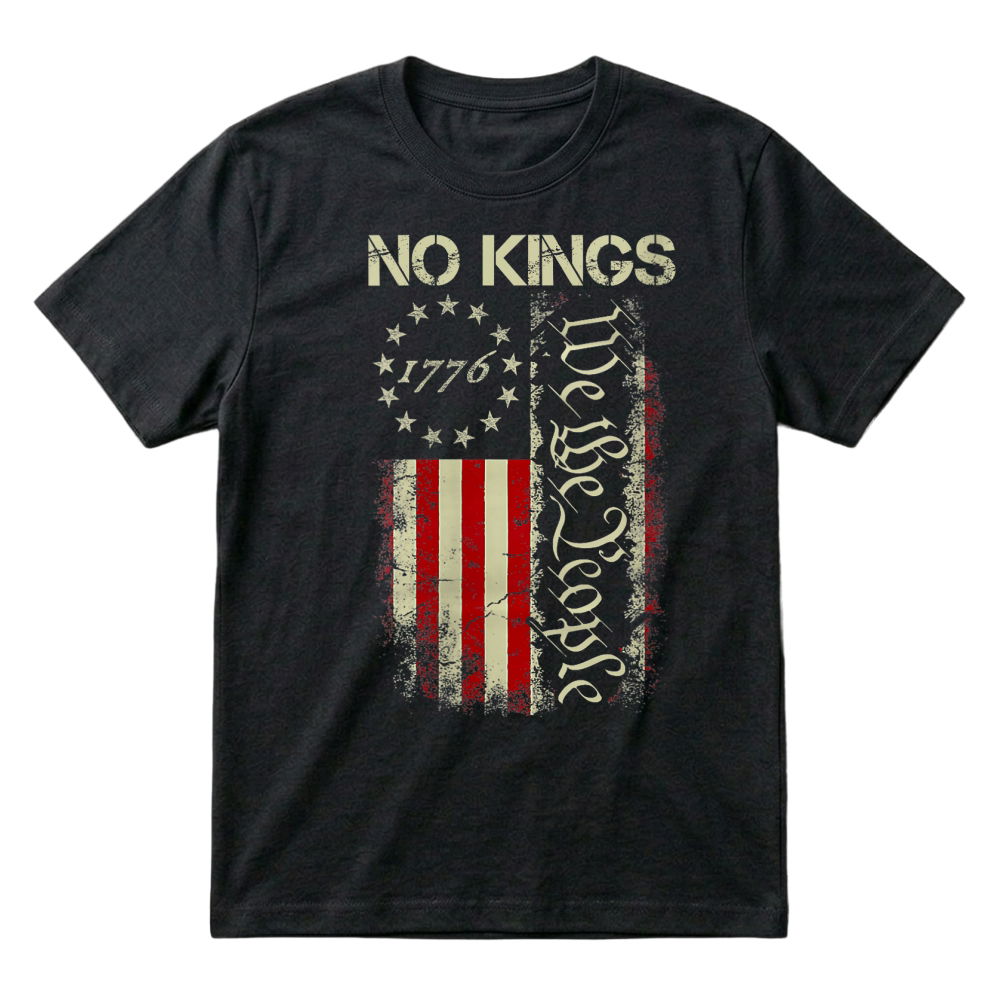 Product No Kings Protest Political Patriotic T-Shirt