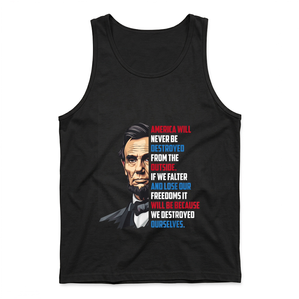 Product Pro Democracy Abraham Lincoln Quote Stand for Freedom Tank Top
