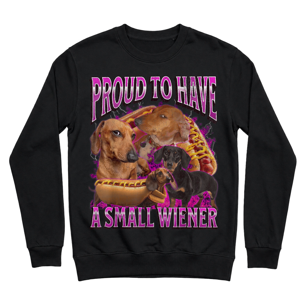Product Proud to Have A Small Wiener Funny Offensive Dachshund Unisex Sweatshirt