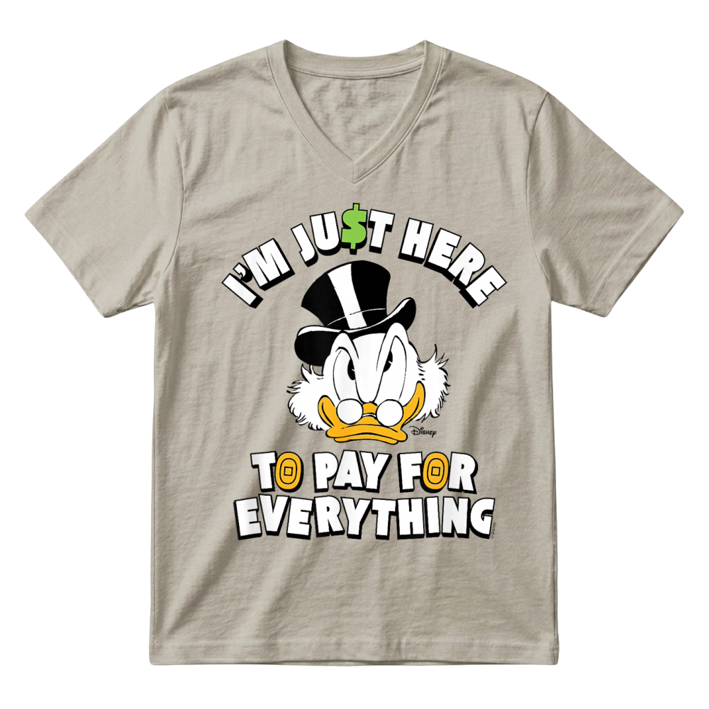 Product Scrooge McDuck I'm Just Here to Pay for Everything T Shirt V-Neck T-shirt