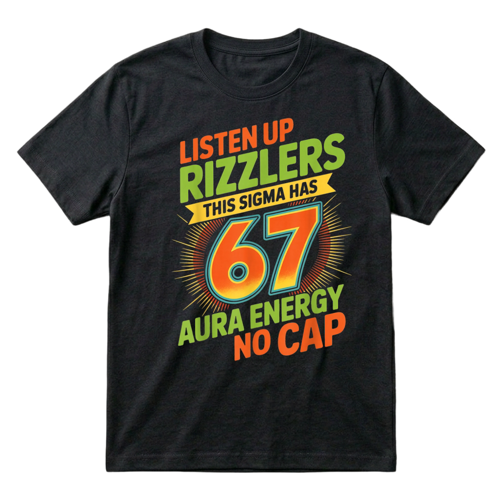 Product Sigma Has 67 Aura Number 67th Aura Farming Ice Cream Drip T Shirt T-Shirt