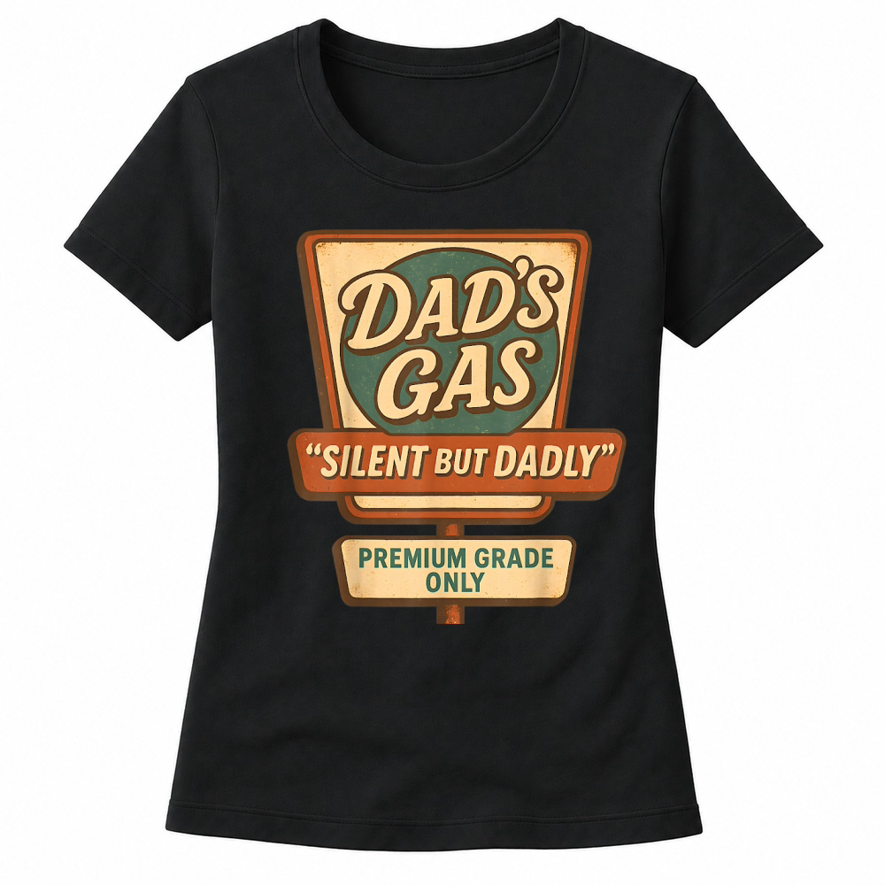 Product Silent But Dadly Funny Father's Day Fart Dad Farting Vintage Women's T-shirts