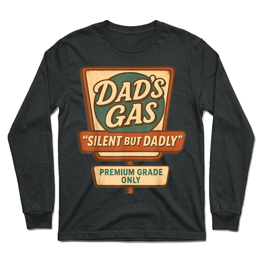 Product Silent But Dadly Funny Father's Day Fart Dad Farting Vintage Unisex Longsleeve