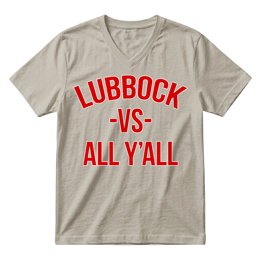 Product State Hometown Pride Lubbock Texas T Shirt V-Neck T-shirt