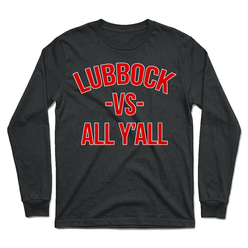 Product State Hometown Pride Lubbock Texas T Shirt Unisex Longsleeve