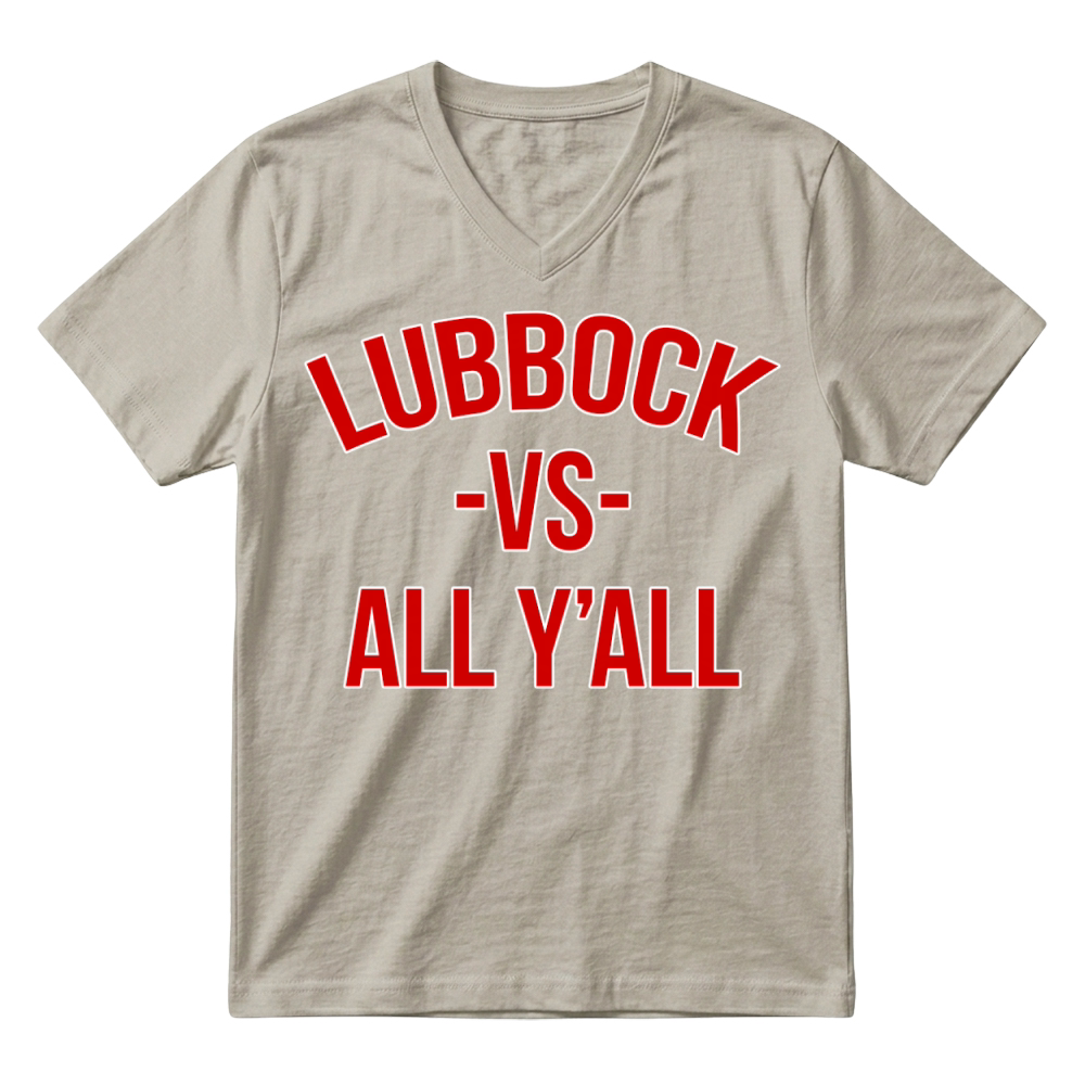 Product State Hometown Pride Lubbock Texas V-Neck T-shirt