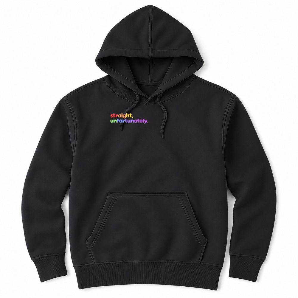 Product Straight Unfortunately Rainbow Pride Ally LGBTQ Gay T Shirt Unisex Hoodie