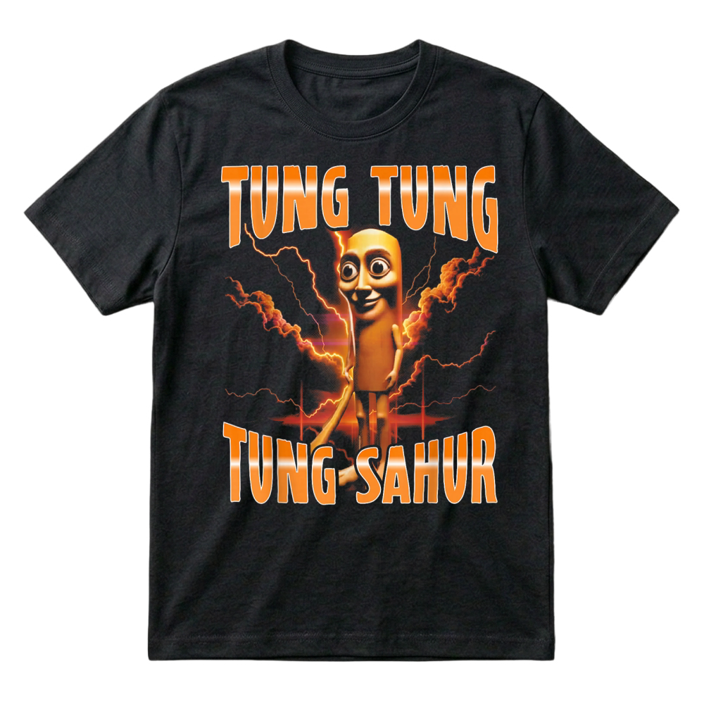Product Surreal Italian Brainrot Meme Tung Tung Tung Sahur T-Shirt