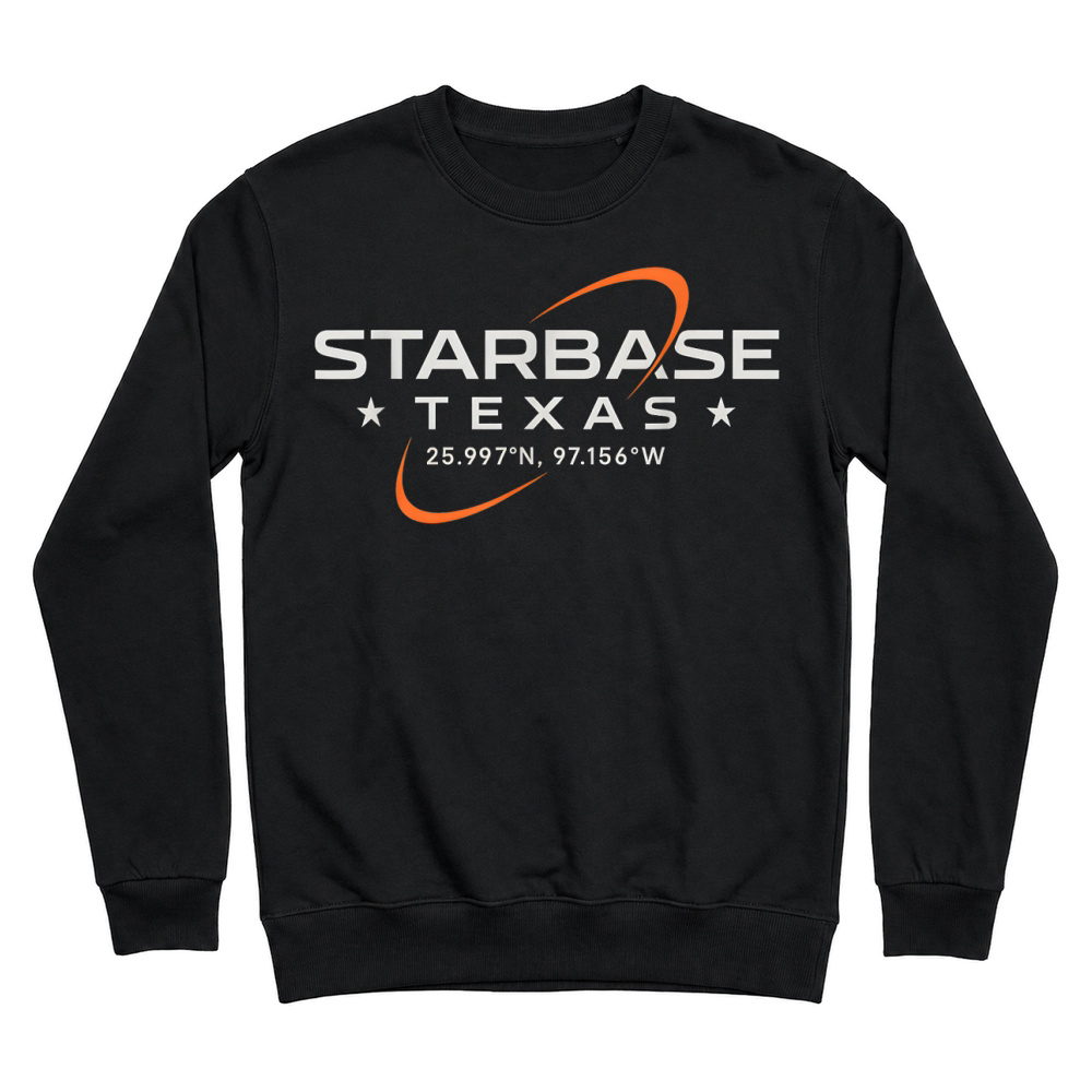 Product Texas Coordinates Shirt Boca Chica Starbase Minimal Science T Shirt Unisex Sweatshirt