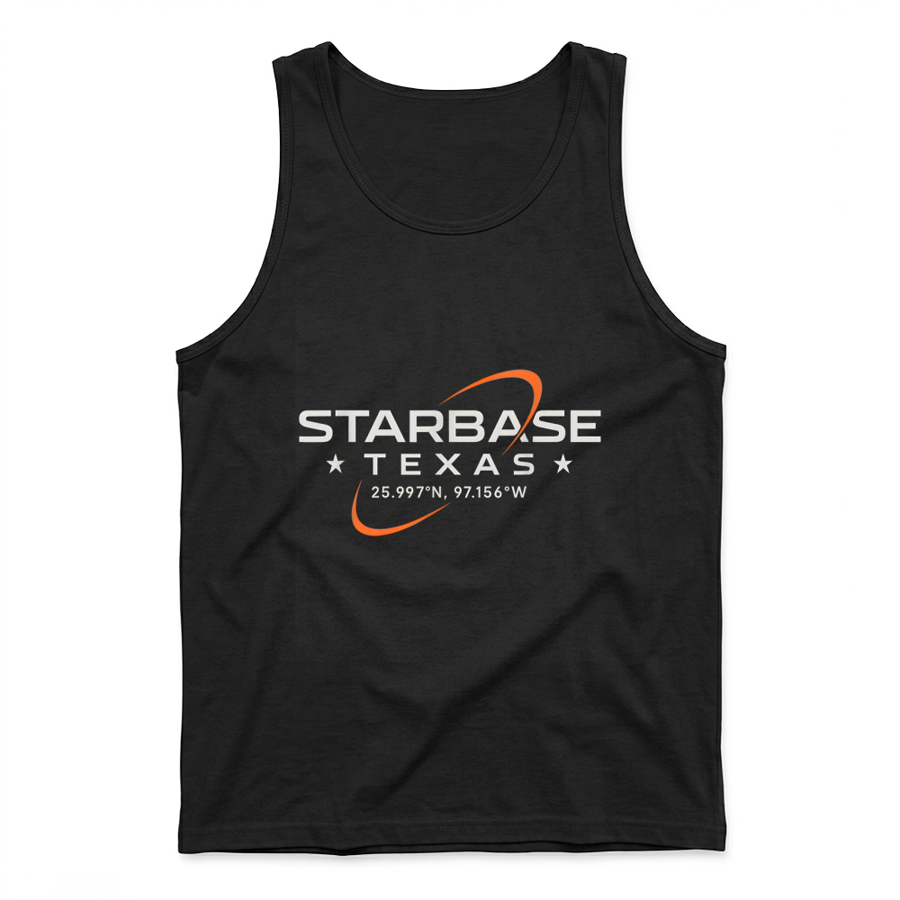 Product Texas Coordinates Shirt Boca Chica Starbase Minimal Science T Shirt Tank Top