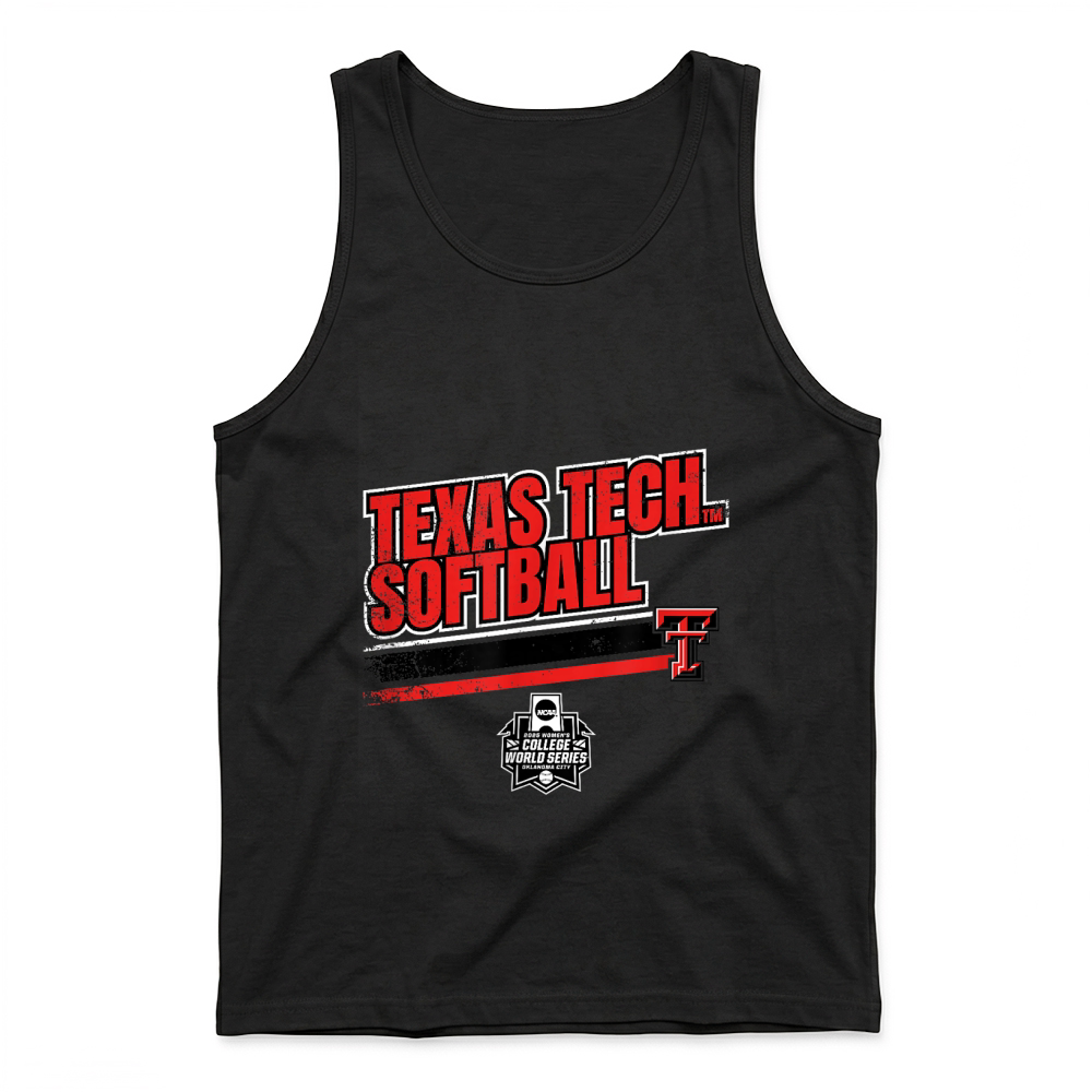 Product Texas Tech Softball   Women's College World Series Stripe T Shirt Tank Top