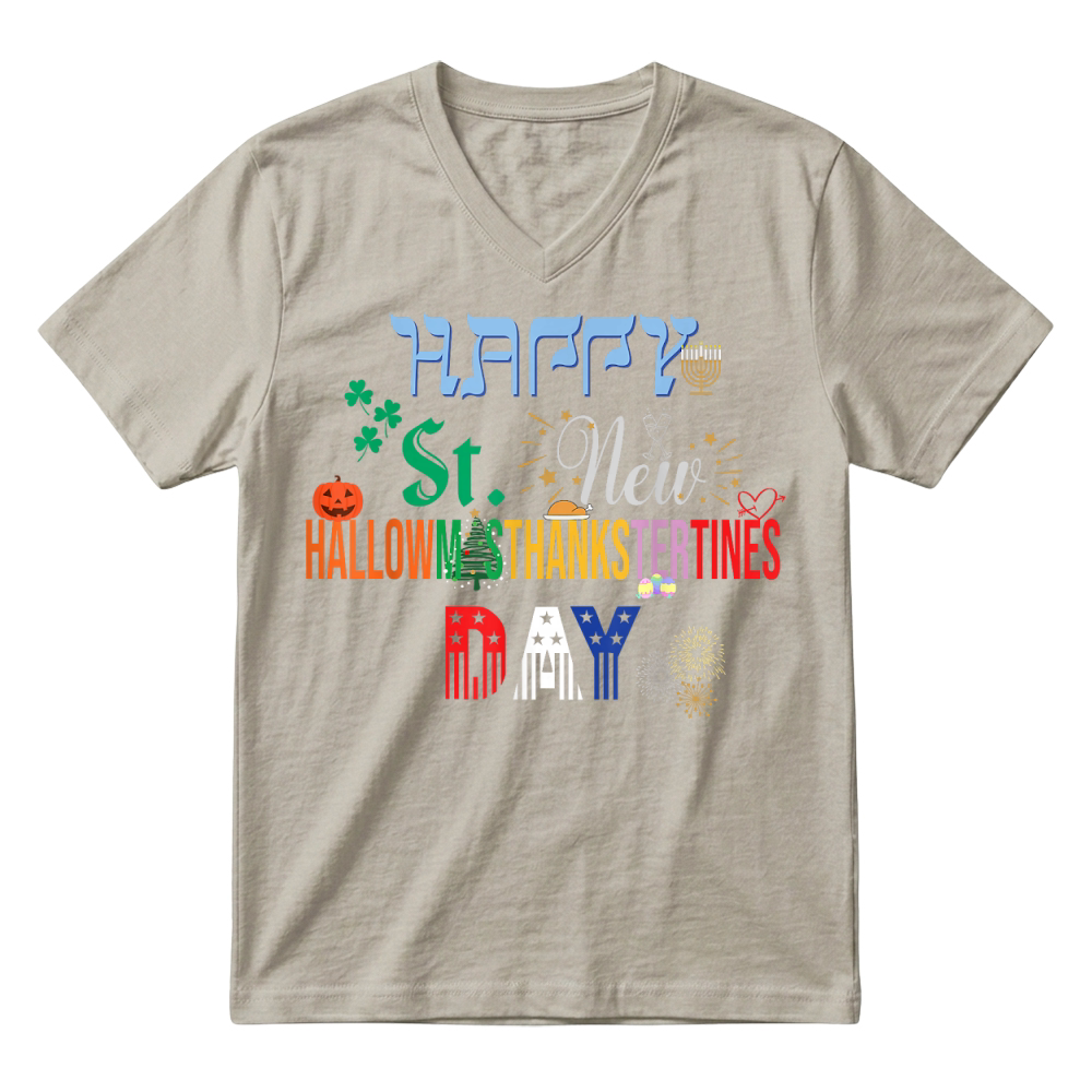 Product The Ultimate Holiday Shirt for a Funny & Happy Every Holiday T Shirt V-Neck T-shirt