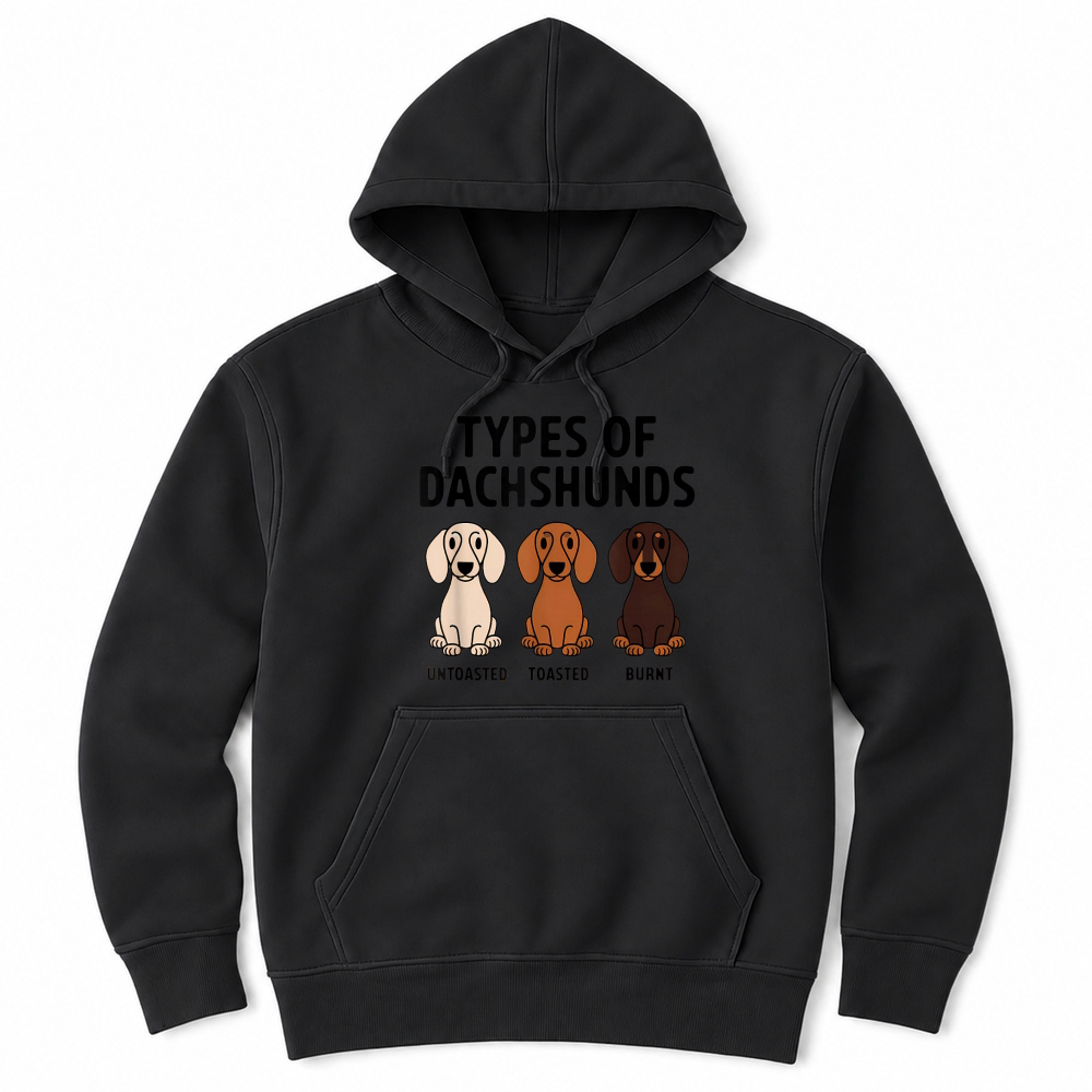 Product Types of Dachshund Funny Wiener Sausage Dog T Shirt Unisex Hoodie