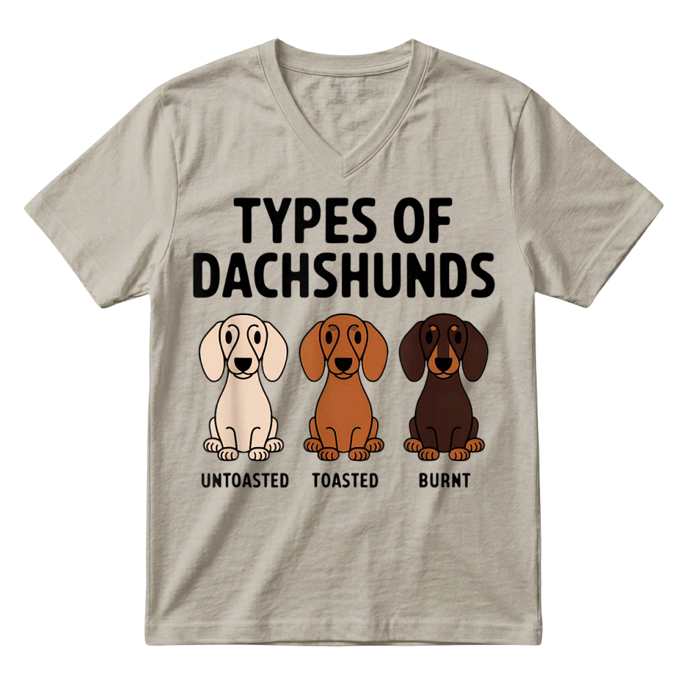 Product Types of Dachshund Funny Wiener Sausage Dog T Shirt V-Neck T-shirt