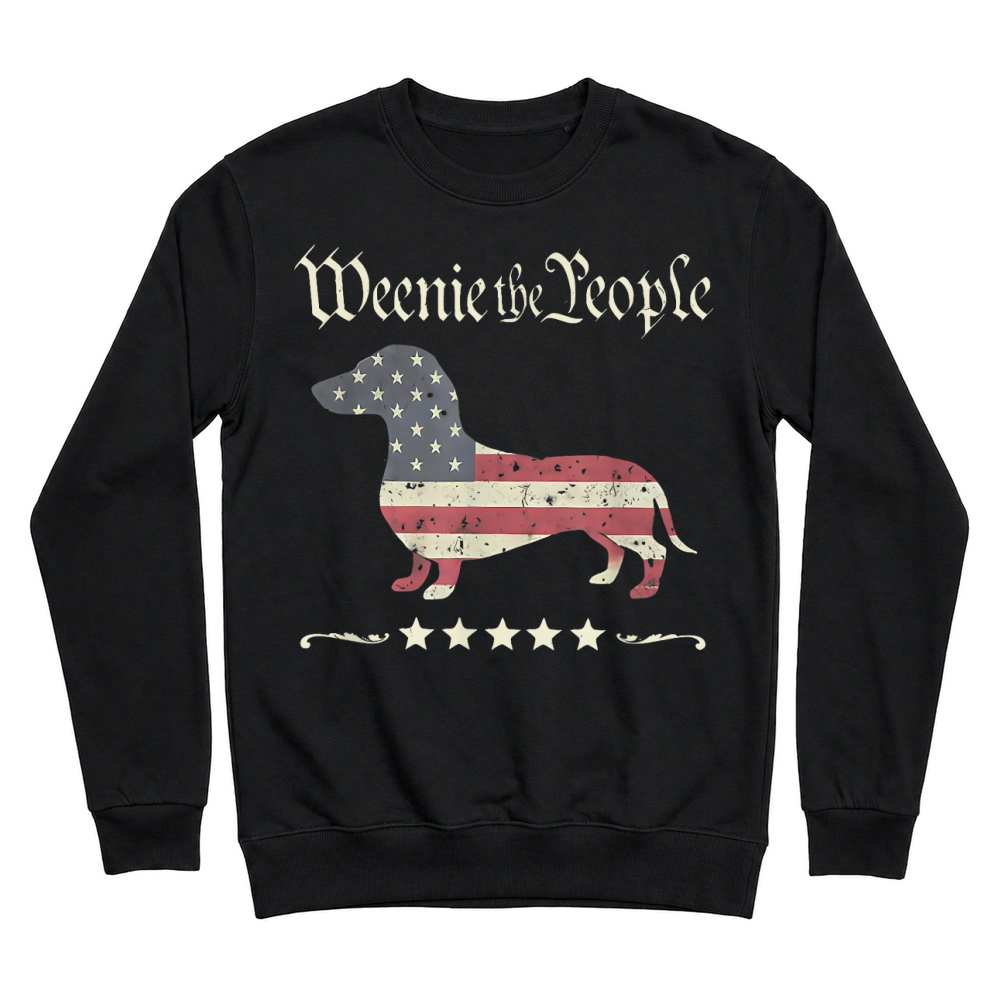 Product Weenie the People Dachshund 4th of July T Shirt Unisex Sweatshirt