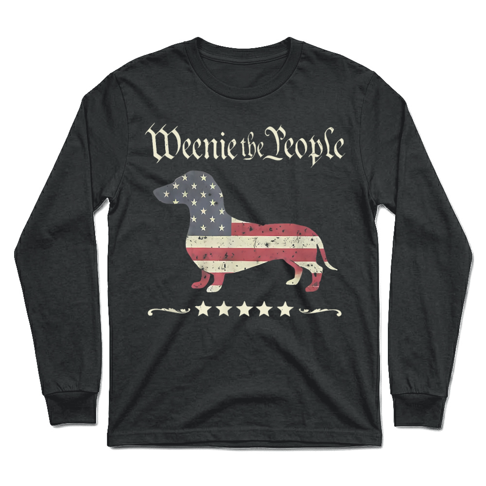 Product Weenie the People Dachshund 4th of July T Shirt Unisex Longsleeve