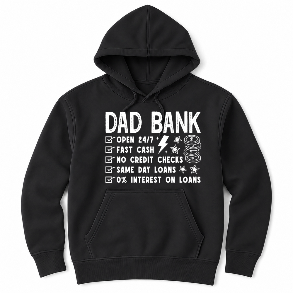 Product Dad Bank Funny Dad Fathers Day Unisex Hoodie