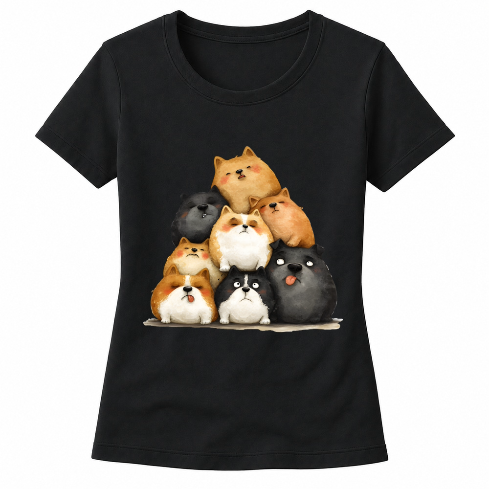 Product Funny Photo of Dogs Women's T-shirts