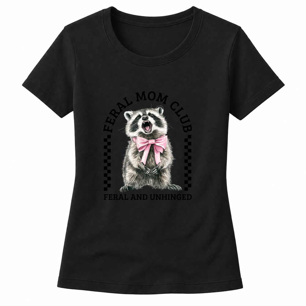 Product Feral Mom Club Funny Mother Day Racoon Women's T-shirts