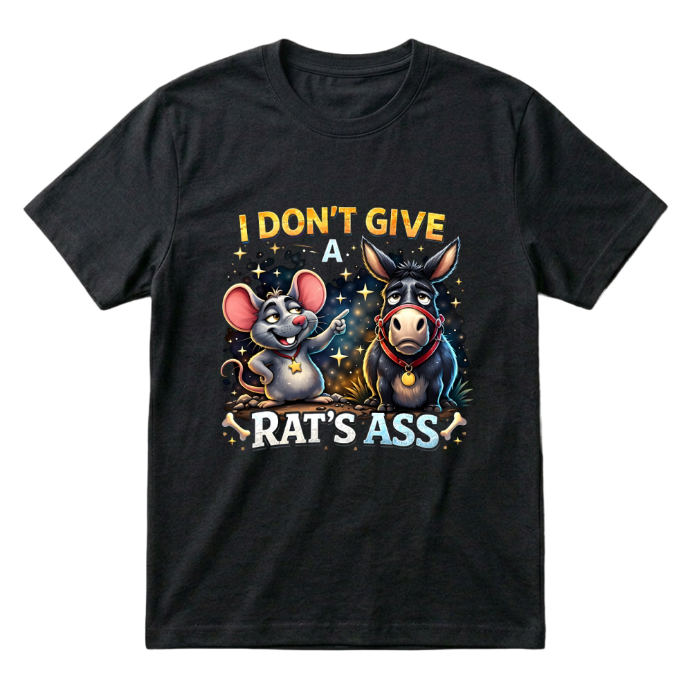Product I Don't Give a Rats Ass Funny Donkey T-Shirt