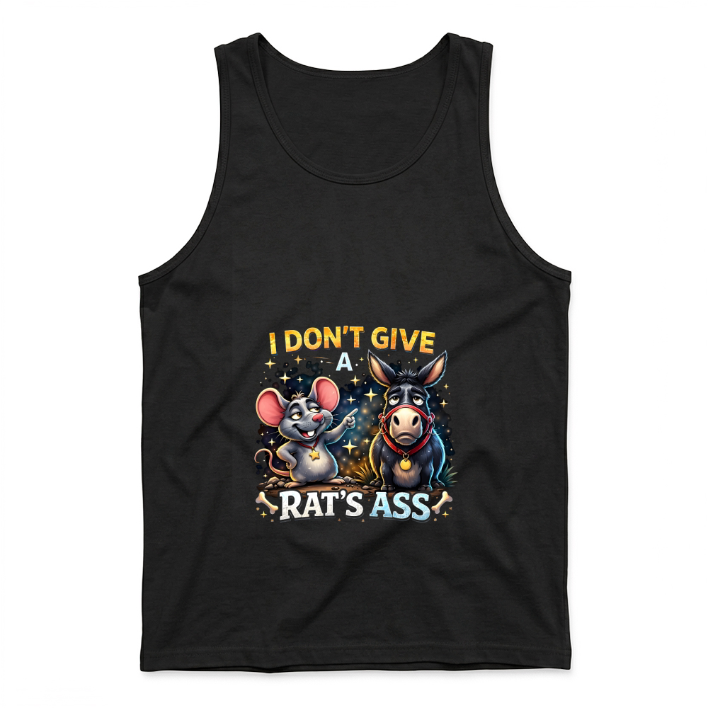 Product I Don't Give a Rats Ass Funny Donkey Tank Top
