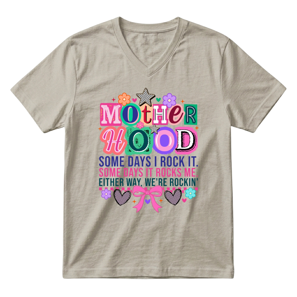 Product Mother Hood Funny Mama Gift V-Neck T-shirt