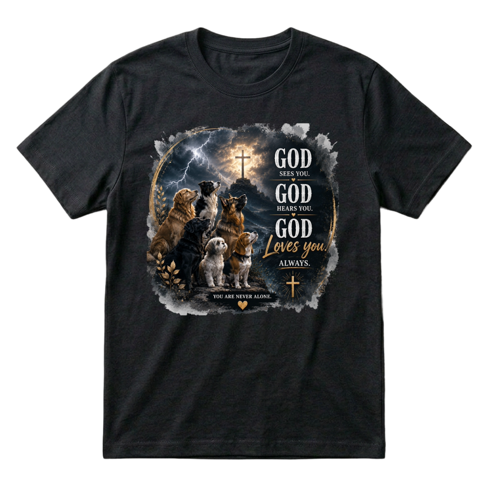 Product God Sees You Hears You Loves You T-Shirt