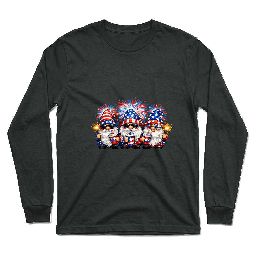 Product 4th of July Patriotic Gnome Squad Unisex Longsleeve