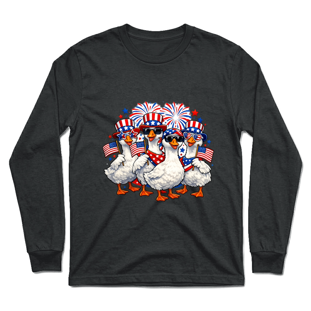 Product 4th of July Patriotic Goose Squad Unisex Longsleeve