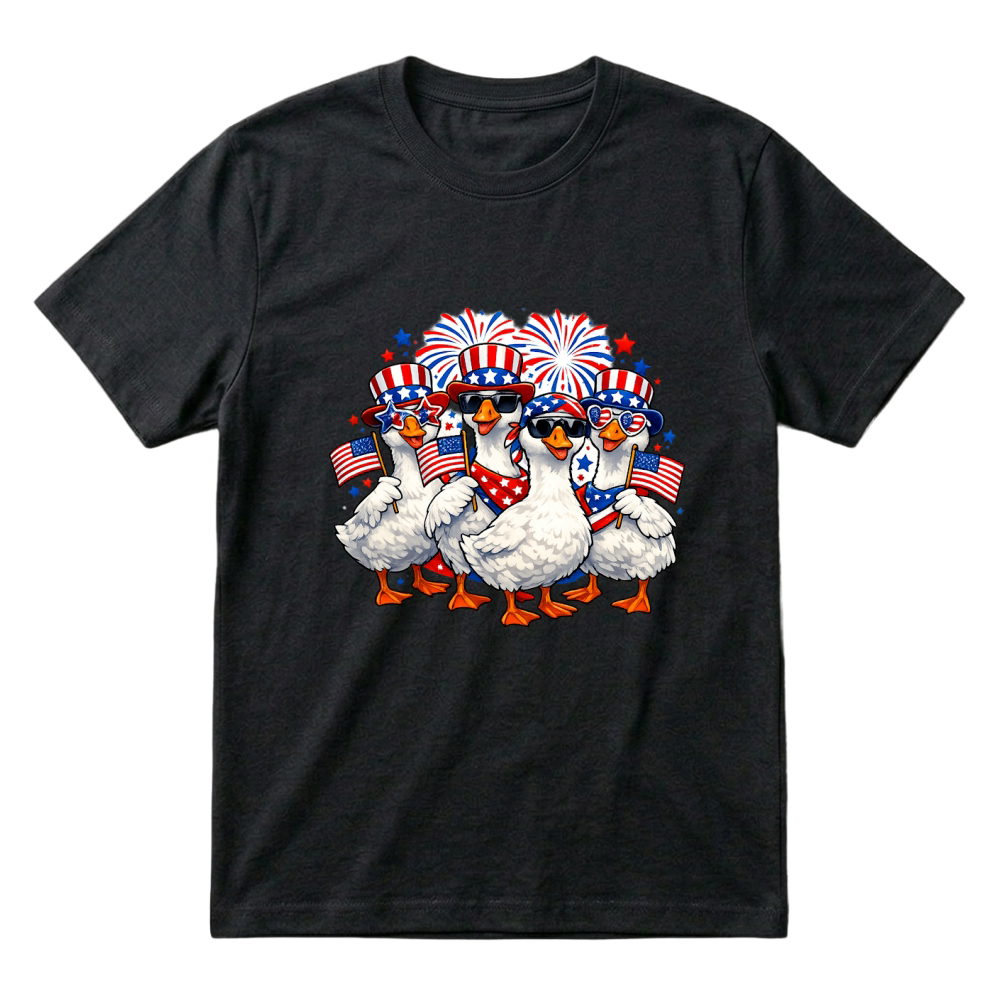 Product 4th of July Patriotic Goose Squad T-Shirt