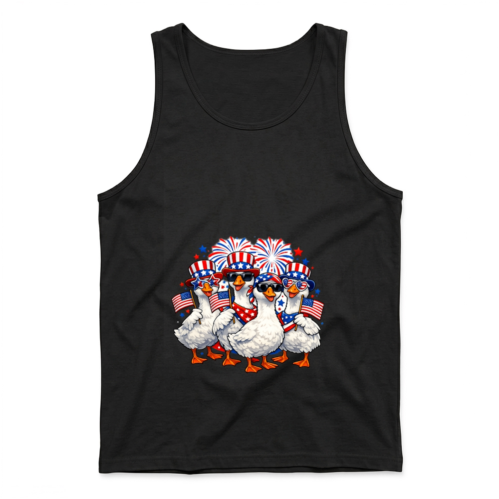 Product 4th of July Patriotic Goose Squad Tank Top