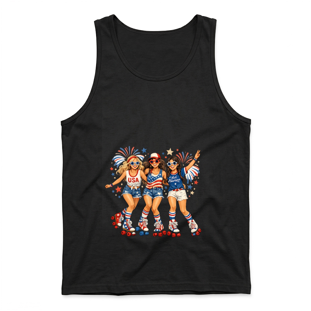 Product 4th of July Patriotic Roller Girls Tank Top
