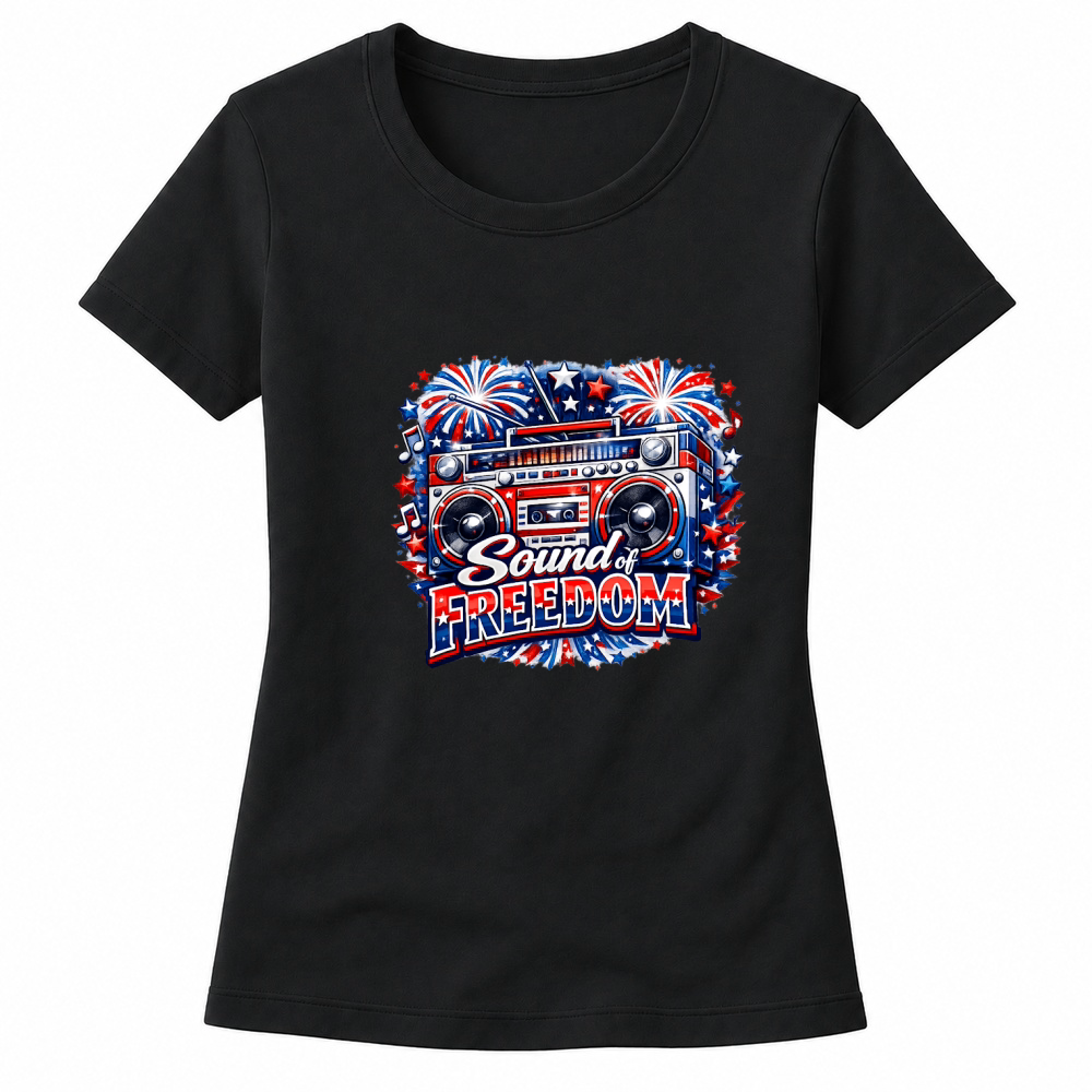Product 4th of July Sound Of Freedom Boombox Women's T-shirts