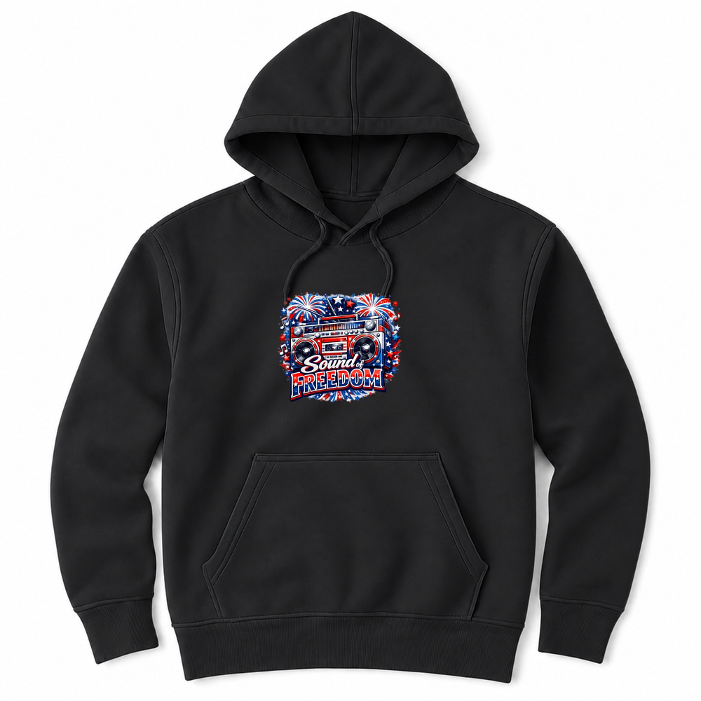 Product 4th of July Sound Of Freedom Boombox Unisex Hoodie