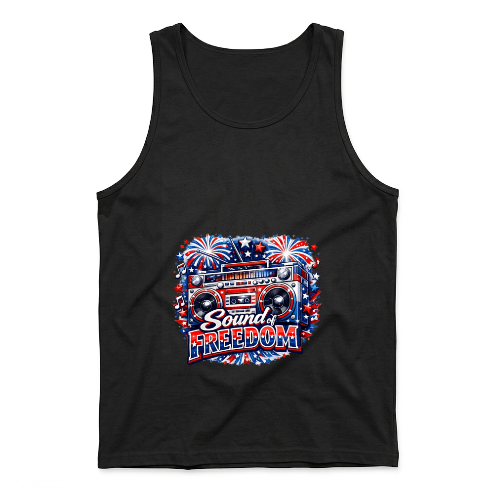 Product 4th of July Sound Of Freedom Boombox Tank Top