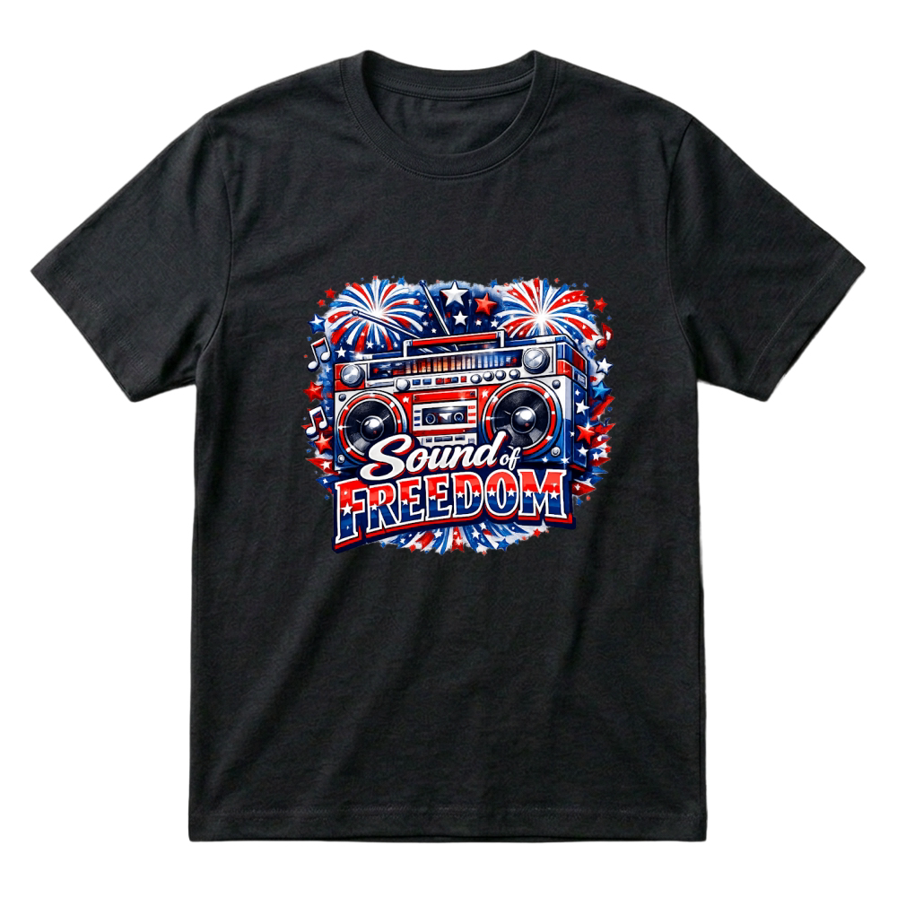 Product 4th of July Sound Of Freedom Boombox T-Shirt