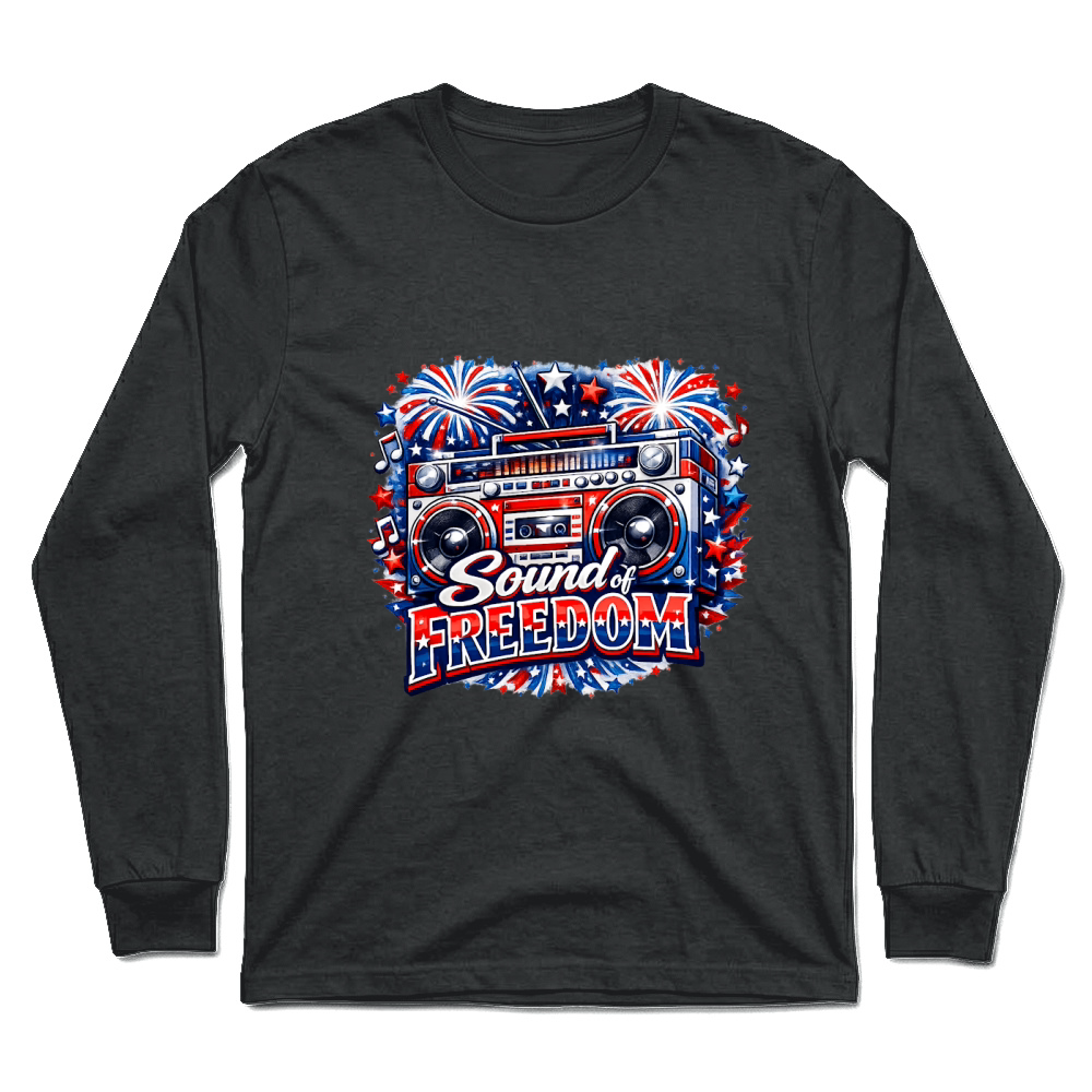 Product 4th of July Sound Of Freedom Boombox Unisex Longsleeve