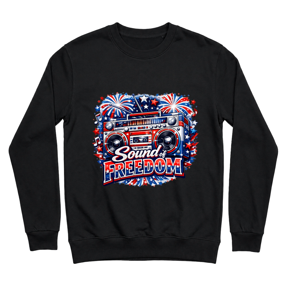 Product 4th of July Sound Of Freedom Boombox Unisex Sweatshirt