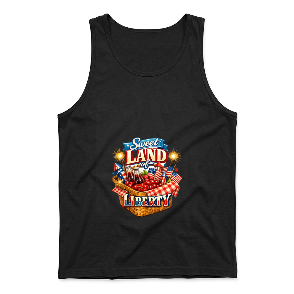 Product 4th of July Sweet Land Of Liberty Tank Top