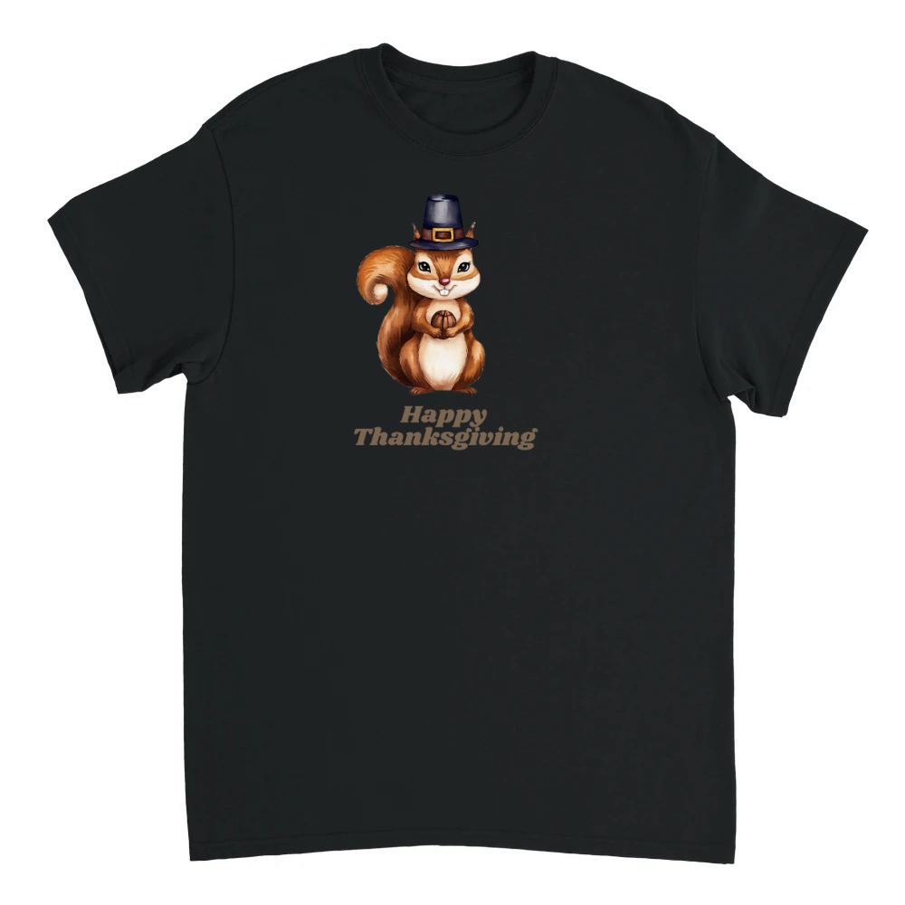 Product Squirrel with Acorn Thanksgiving Unisex T-shirt