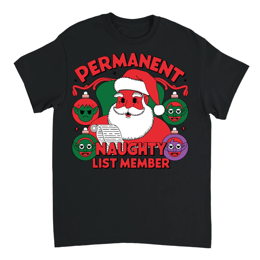 Product Permanent Naughty List Member Unisex T-shirt