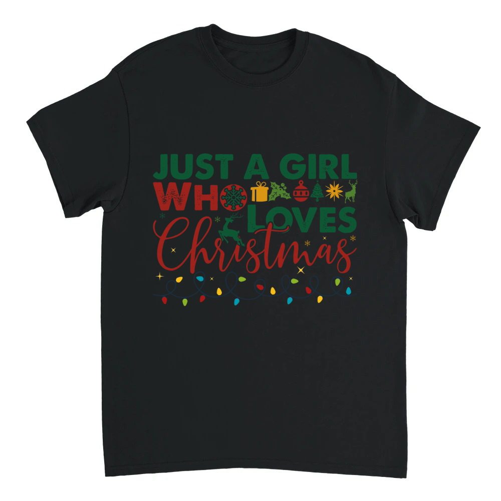 Product Just a Girl who Loves Christmas 5 Unisex T-shirt