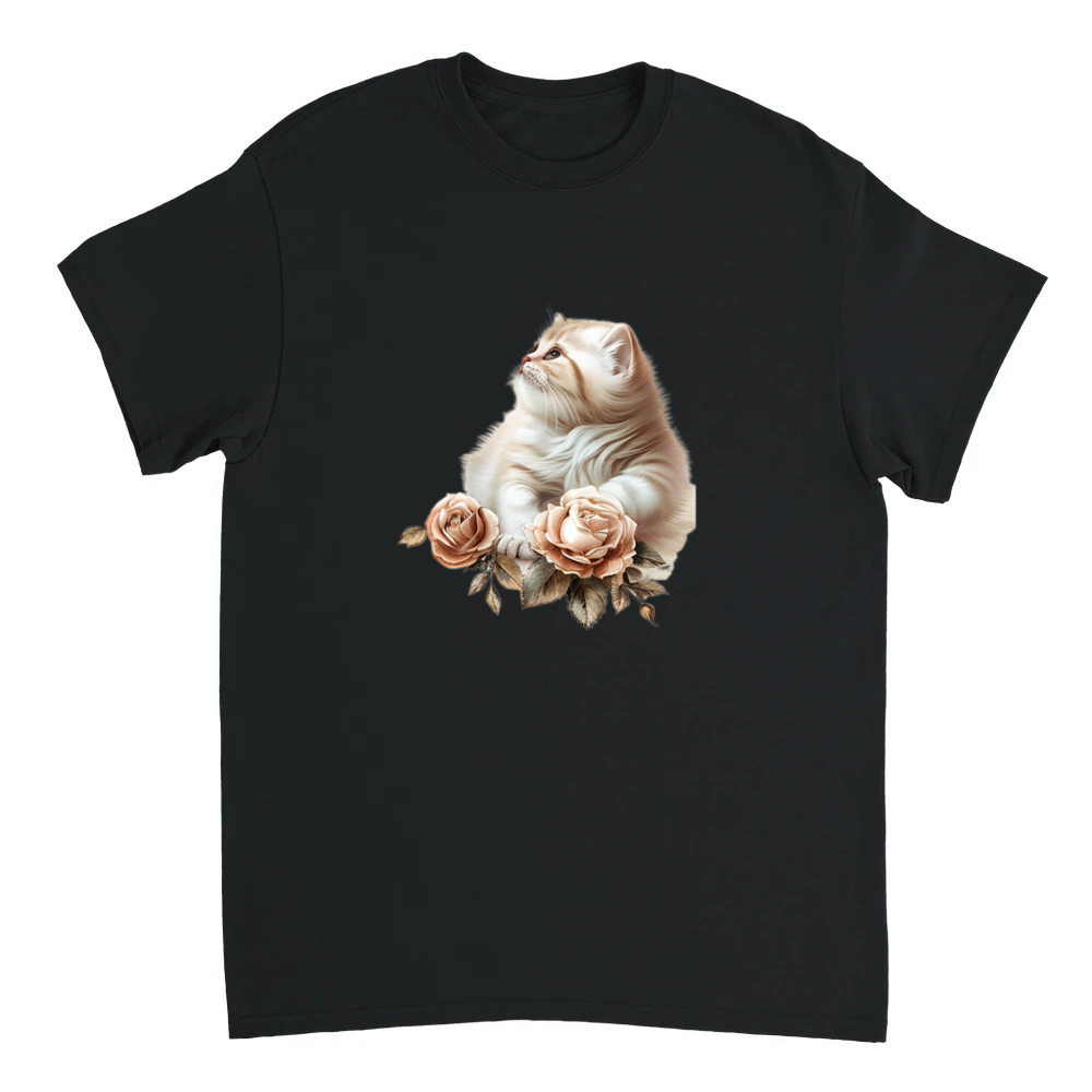 Product Kitty and Pink Roses Clipart (18) Unisex T-shirt