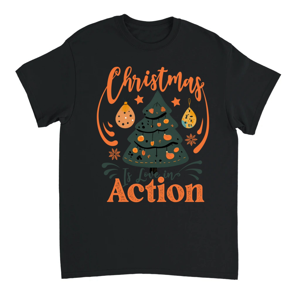 Product Christmas is love in action Unisex T-shirt