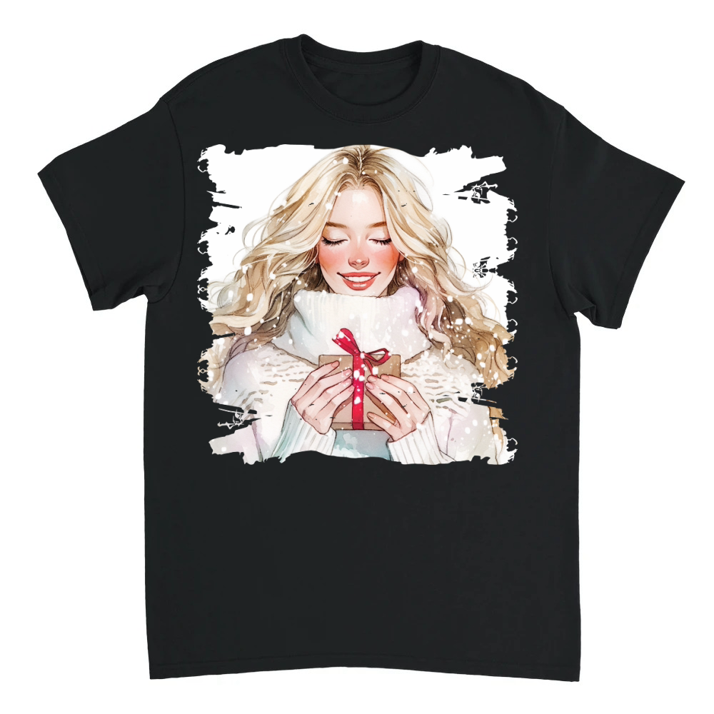 Product Christmas Girl Square 4 Unisex T-shirt