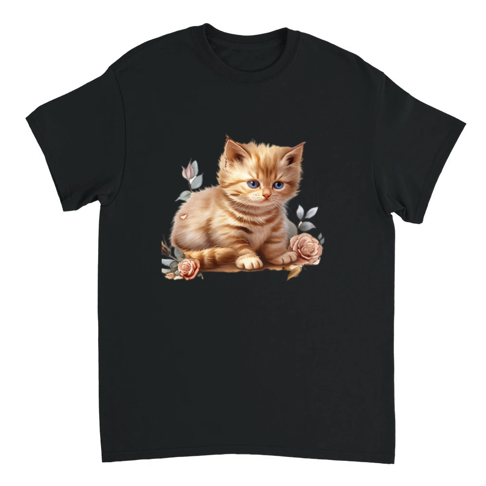 Product Kitty and Pink Roses Clipart (22) Unisex T-shirt