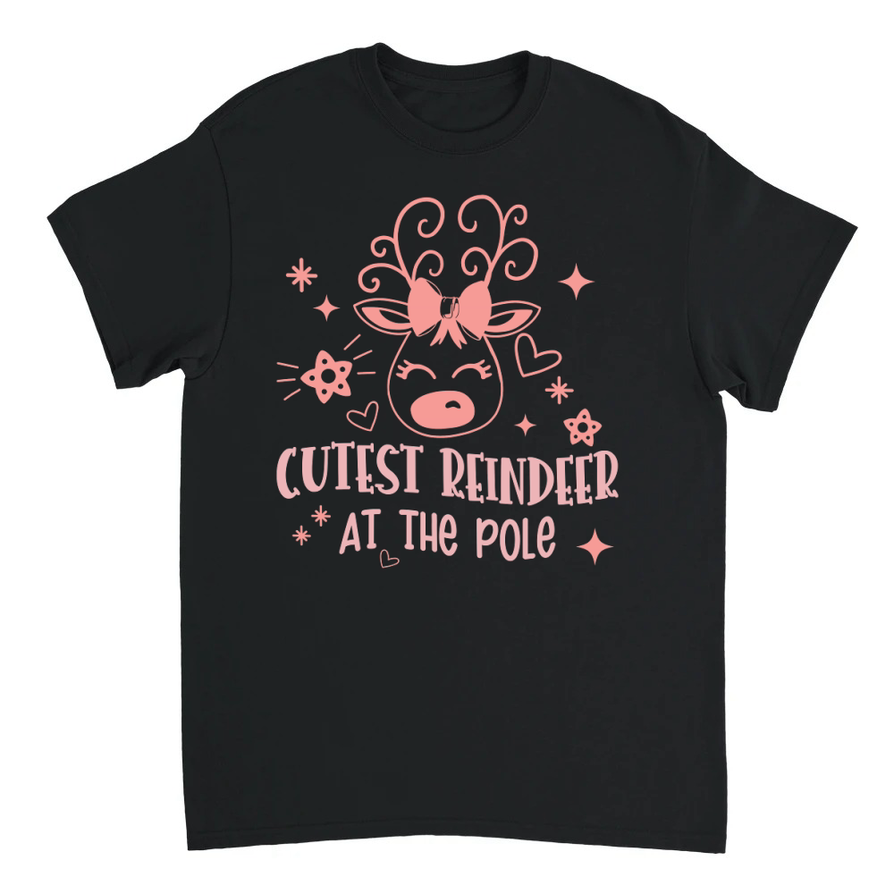 Product Cutest reindeer at the pole Unisex T-shirt