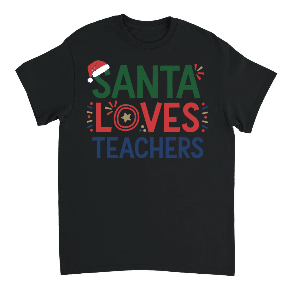 Product Santa loves teachers 9 Unisex T-shirt